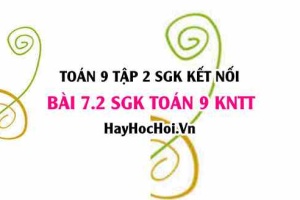 Bài 7.2 SGK Toán 9 tập 2 Kết nối tri thức